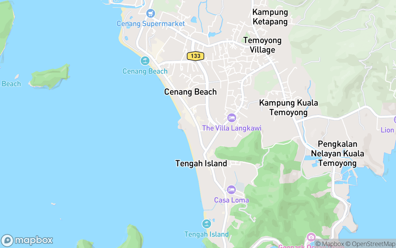 Map showing the location of Instea Langkawi