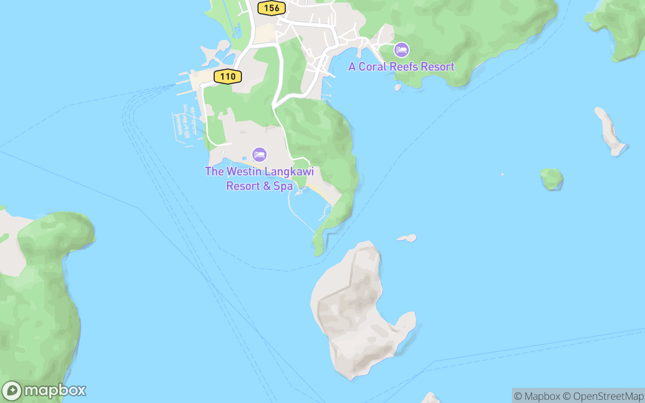 Map showing the location of Pantai Beringin
