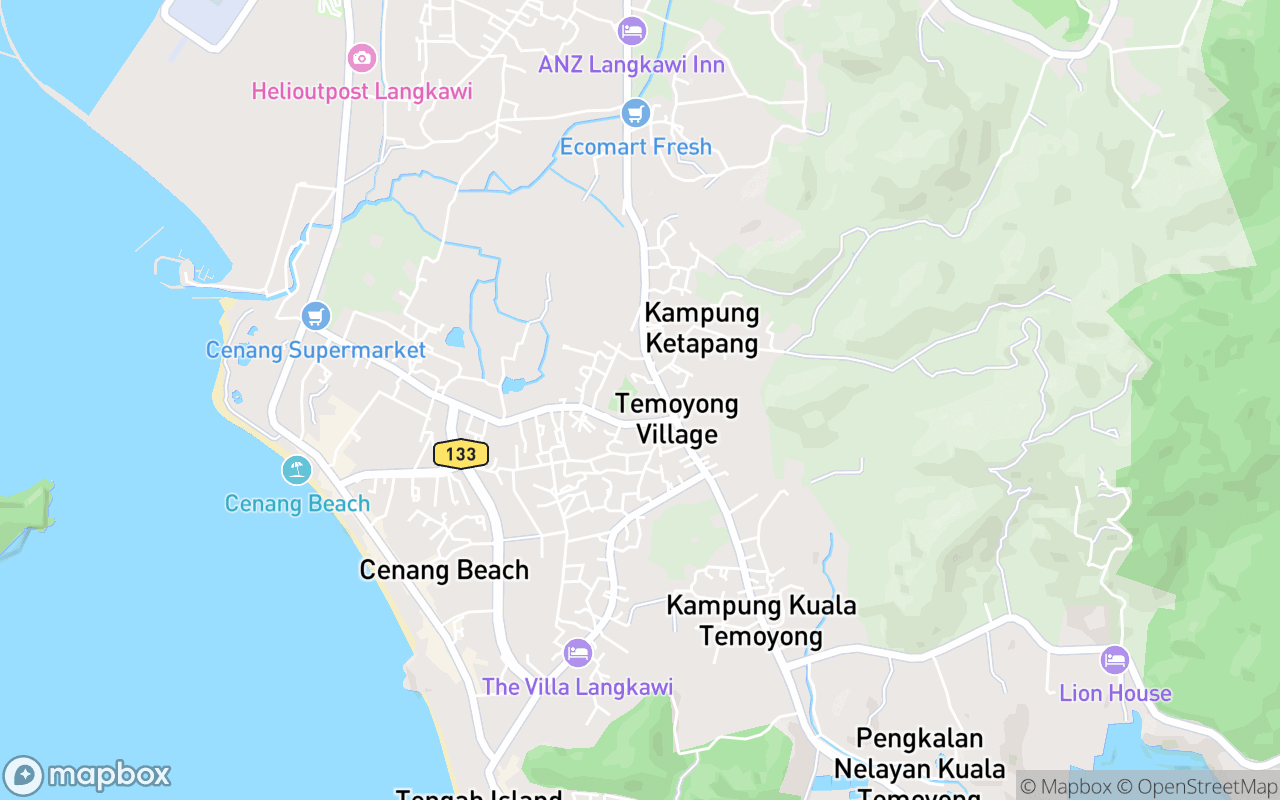 Map showing the location of Masjid Al-Ehsan