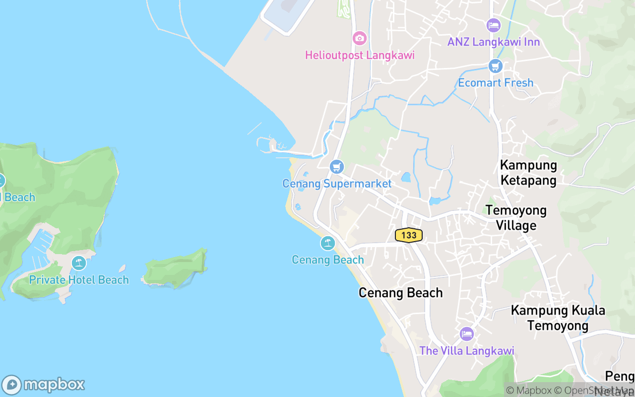 Map showing the location of Global Doctors Clinic Langkawi