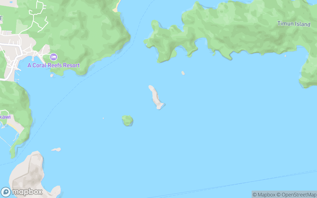 Map showing the location of Pulau Lading