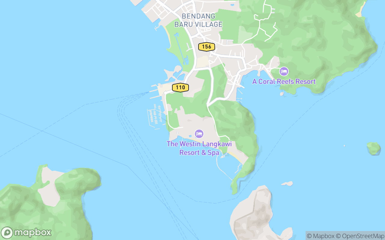 Map showing the location of Langkawi International Convention Centre
