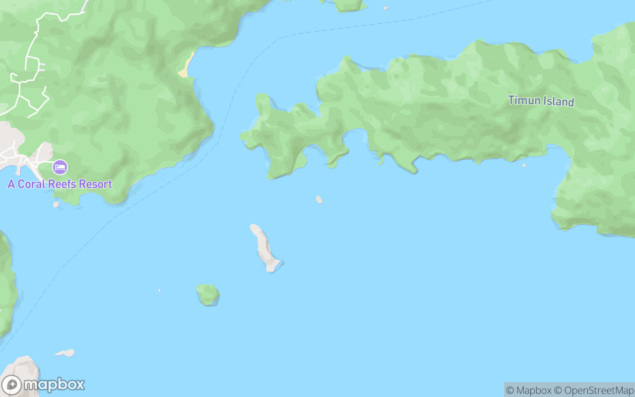 Map showing the location of Pulau Kedera