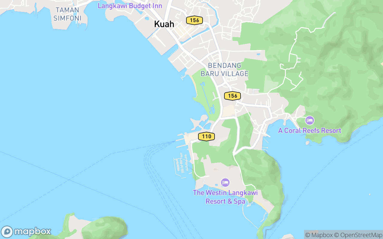 Map showing the location of Dataran Lang