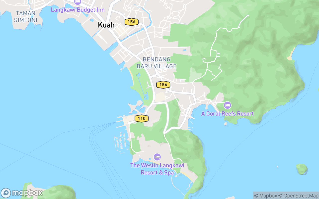 Map showing the location of Sinar Permata Langkawi