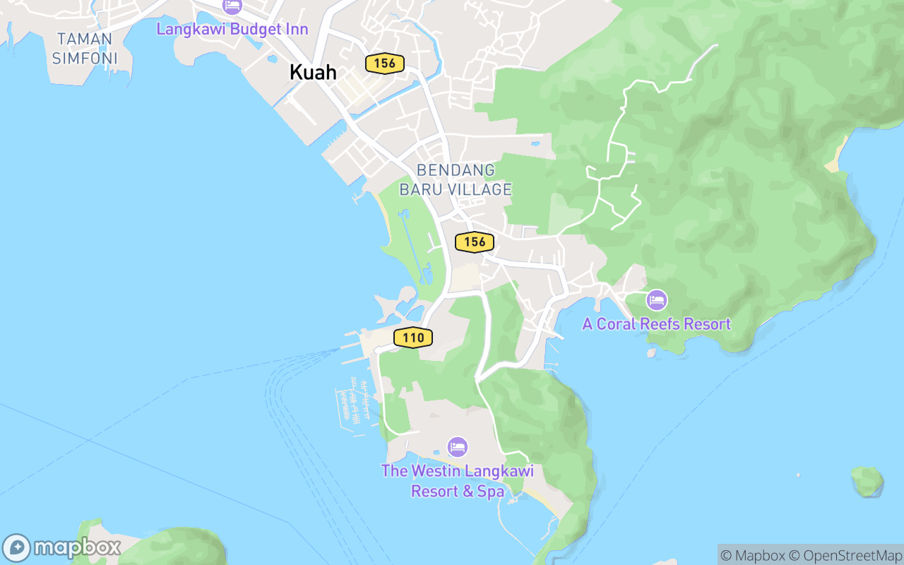 Map showing the location of Langkawi Fair Shopping Mall