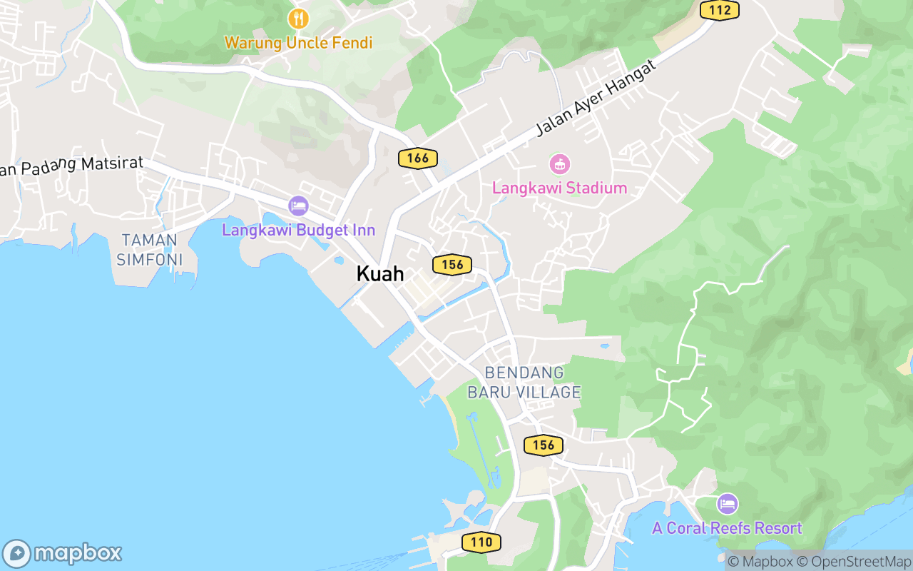 Map showing the location of Langkawi Catholic Church Ave Stella Maris