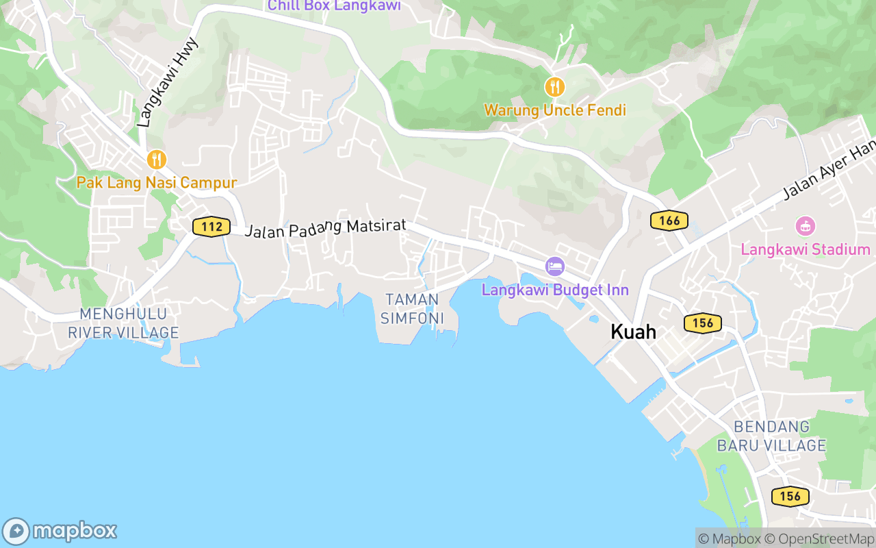 Map showing the location of National Art Gallery (Langkawi)