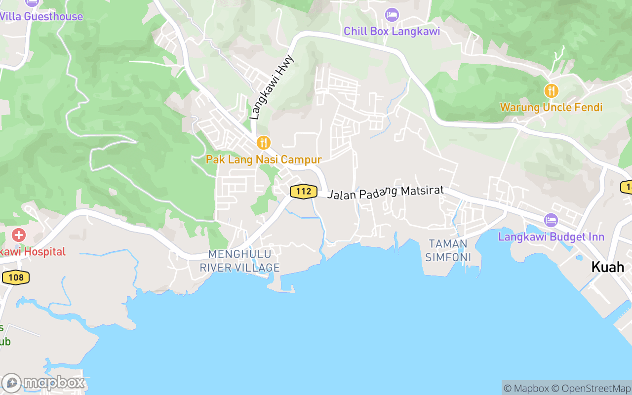Map showing the location of FGA Centre Langkawi