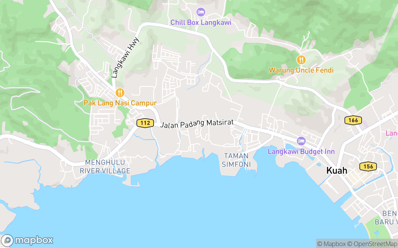 Map showing the location of Masjid Nur Al-Hidayah