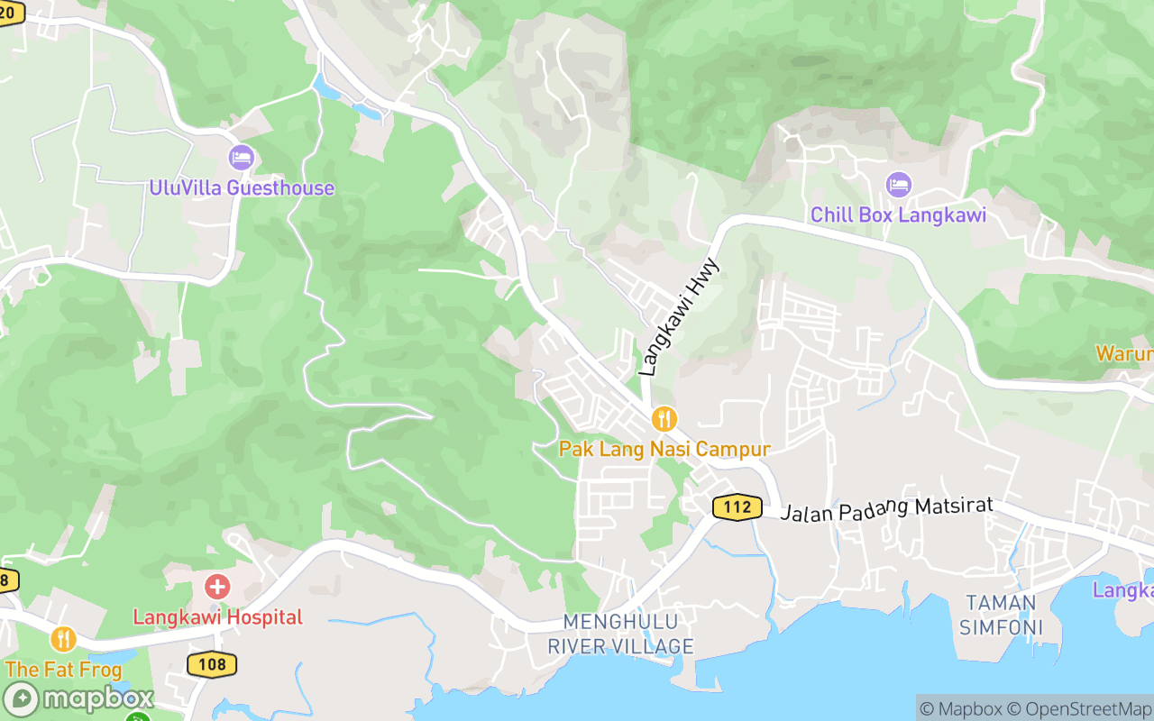 Map showing the location of Island Clinic