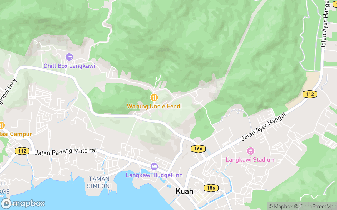 Map showing the location of Masjid Qurrotu'ayun 