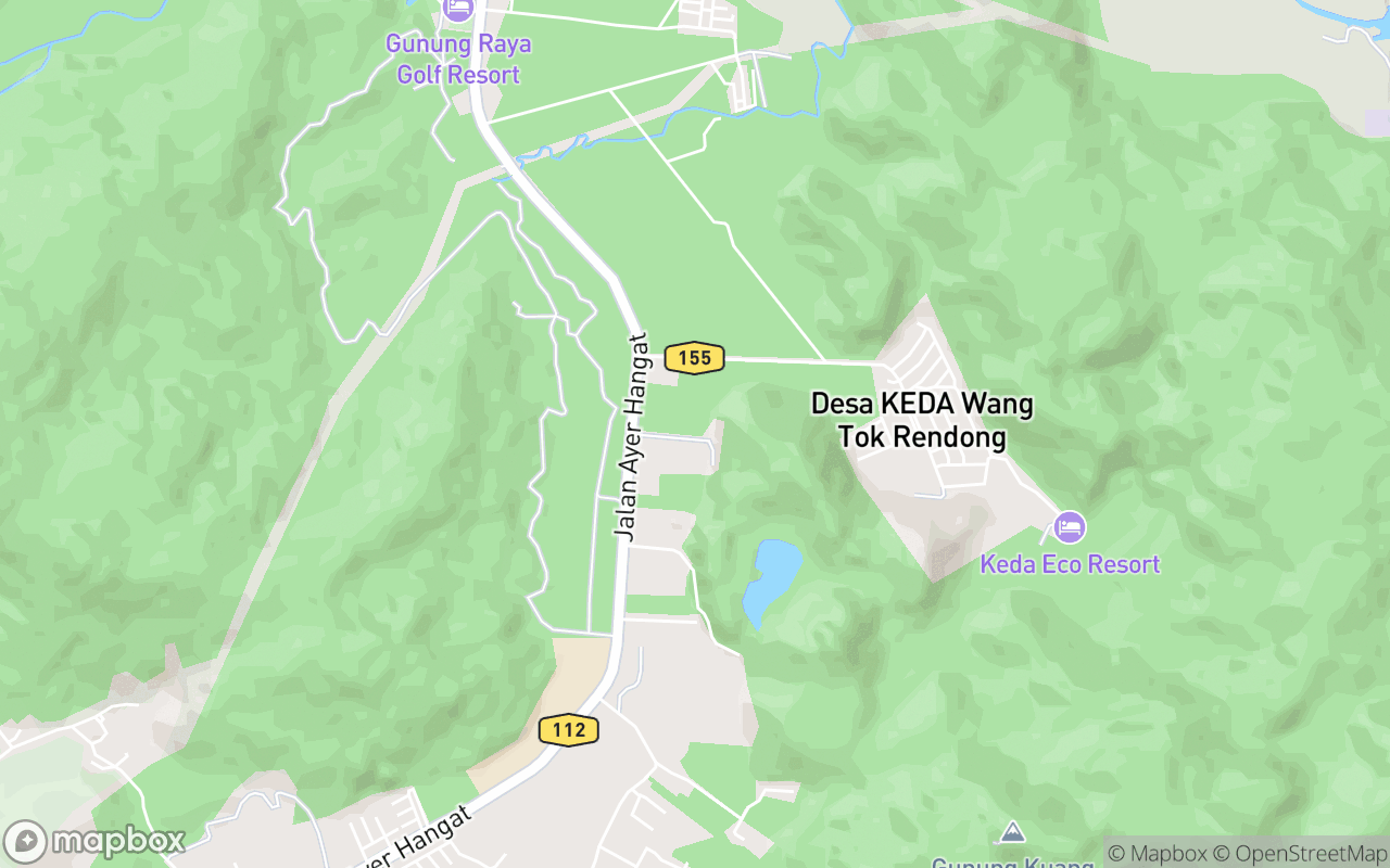 Map showing the location of Lucky Temple