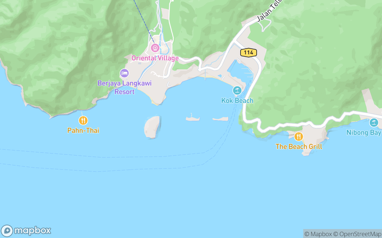 Map showing the location of Paradise 101