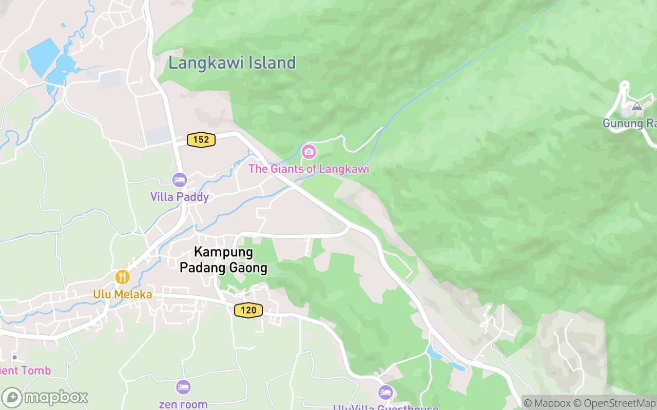Map showing the location of Taman Agroteknologi MARDI Langkawi