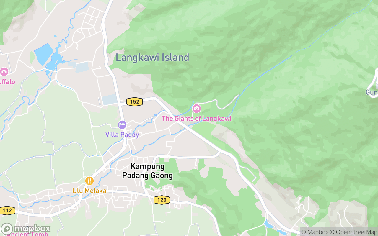 Map showing the location of Darulaman Sanctuary