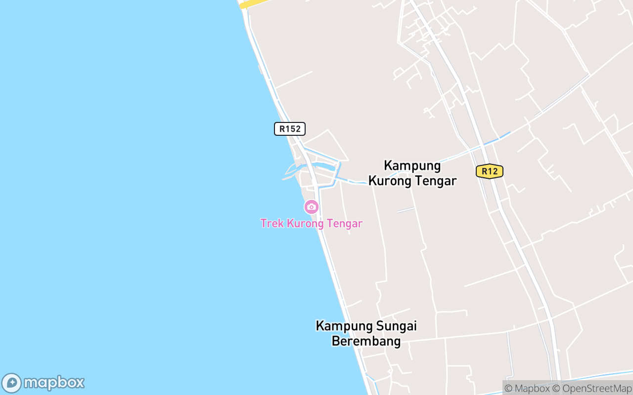 Map showing the location of Trek Kurong Tengar