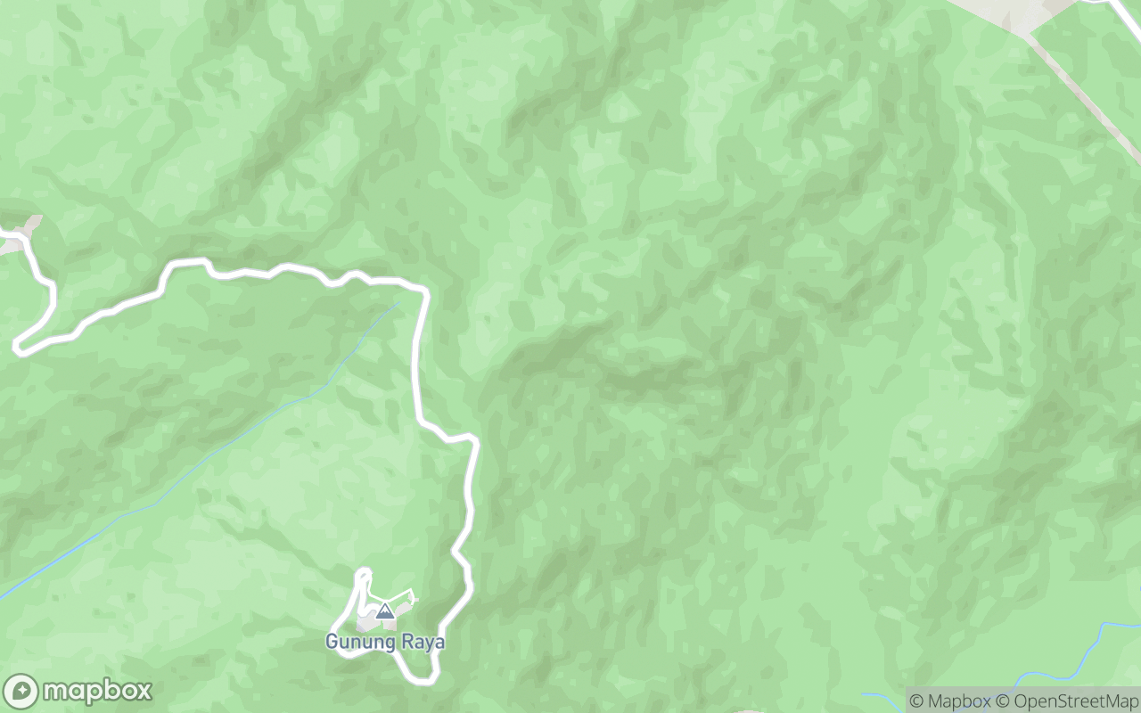Map showing the location of Gunung Raya Roof Pendant