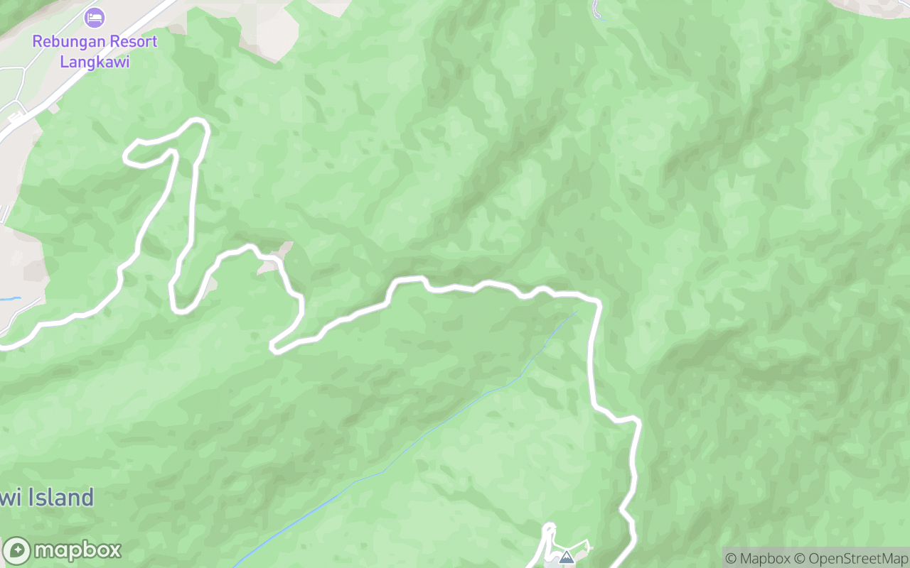 Map showing the location of Gunung Raya Natural Mineral Water Point 2
