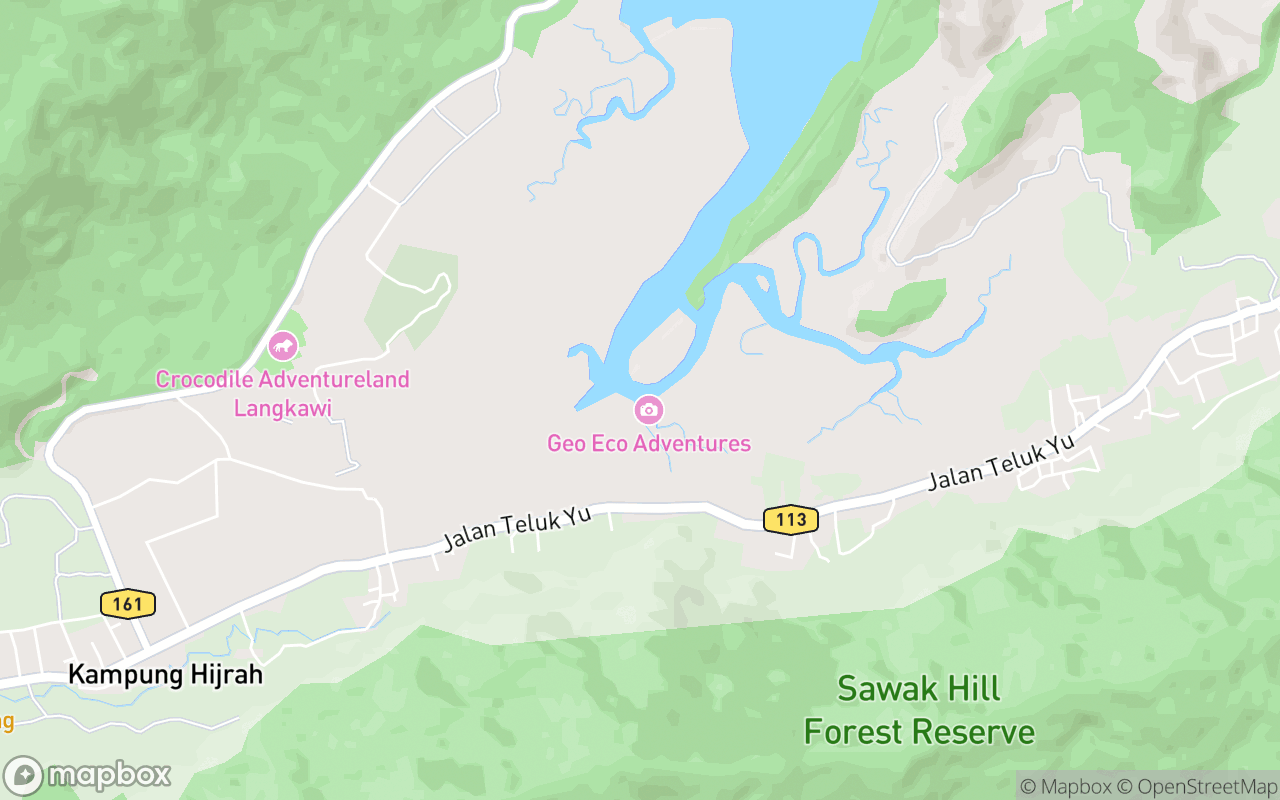 Map showing the location of Jeti Kubang Badak 