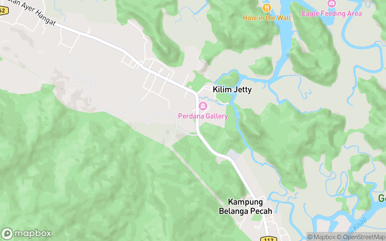 Map showing the location of Langkawi Adventure and Extreme Park