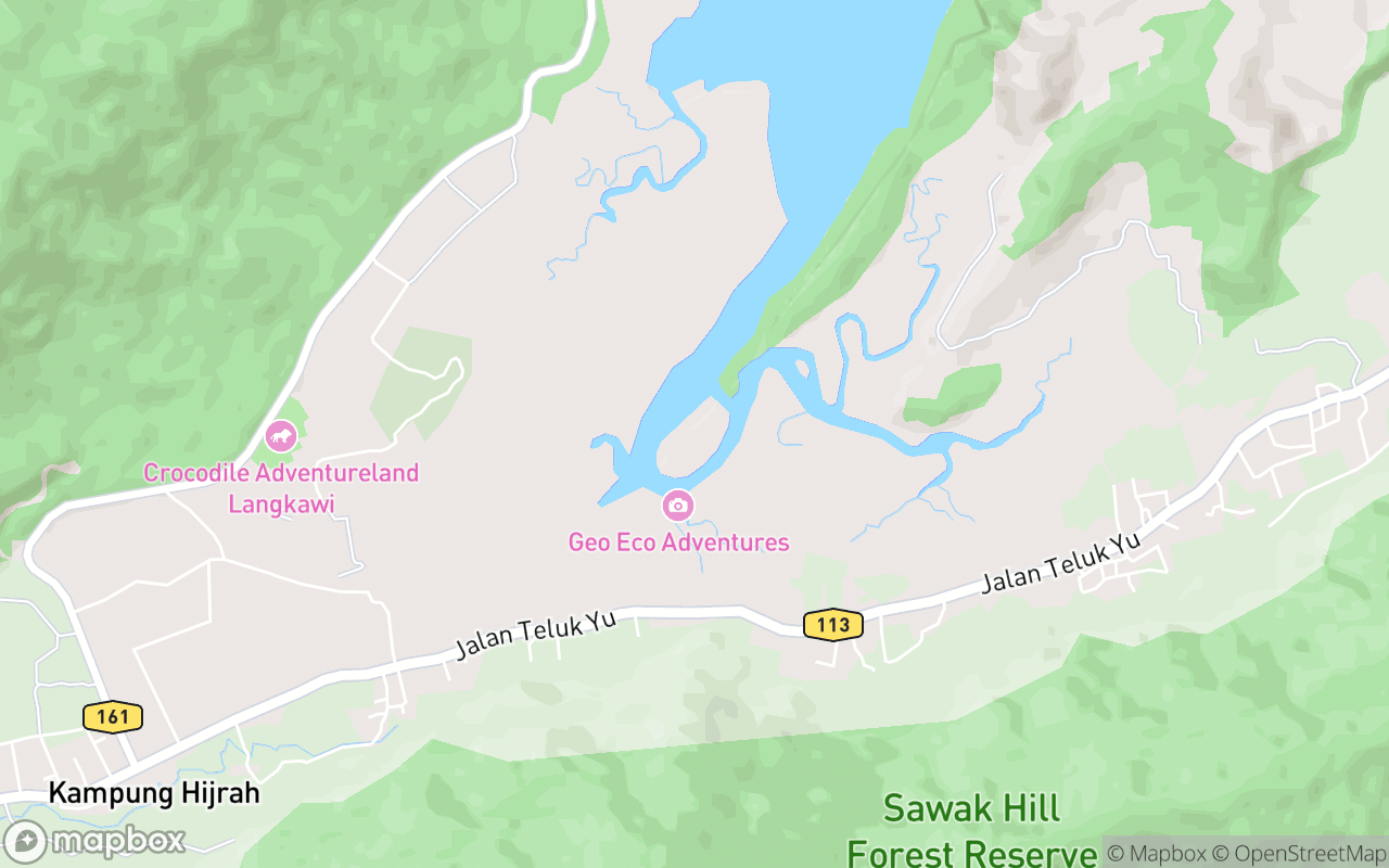 Map showing the location of Pulau Kubang Badak