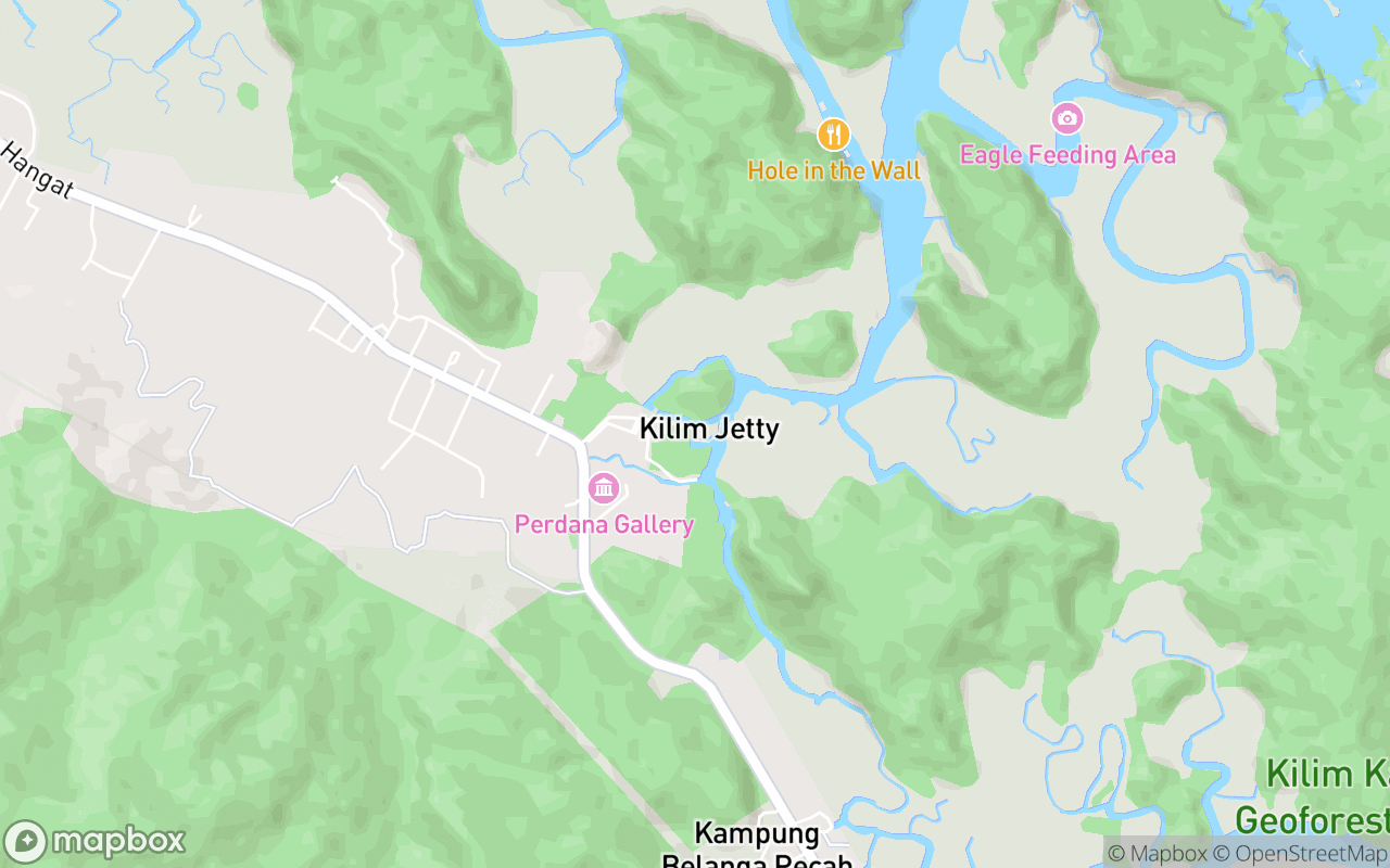 Map showing the location of Geopark Discovery Center