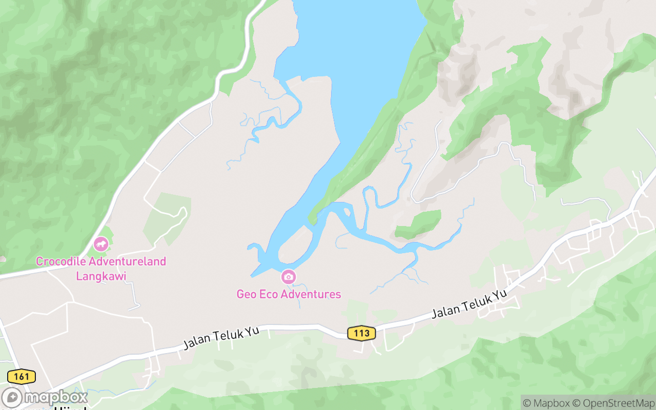 Map showing the location of Kebuk Arang Kampung Siam