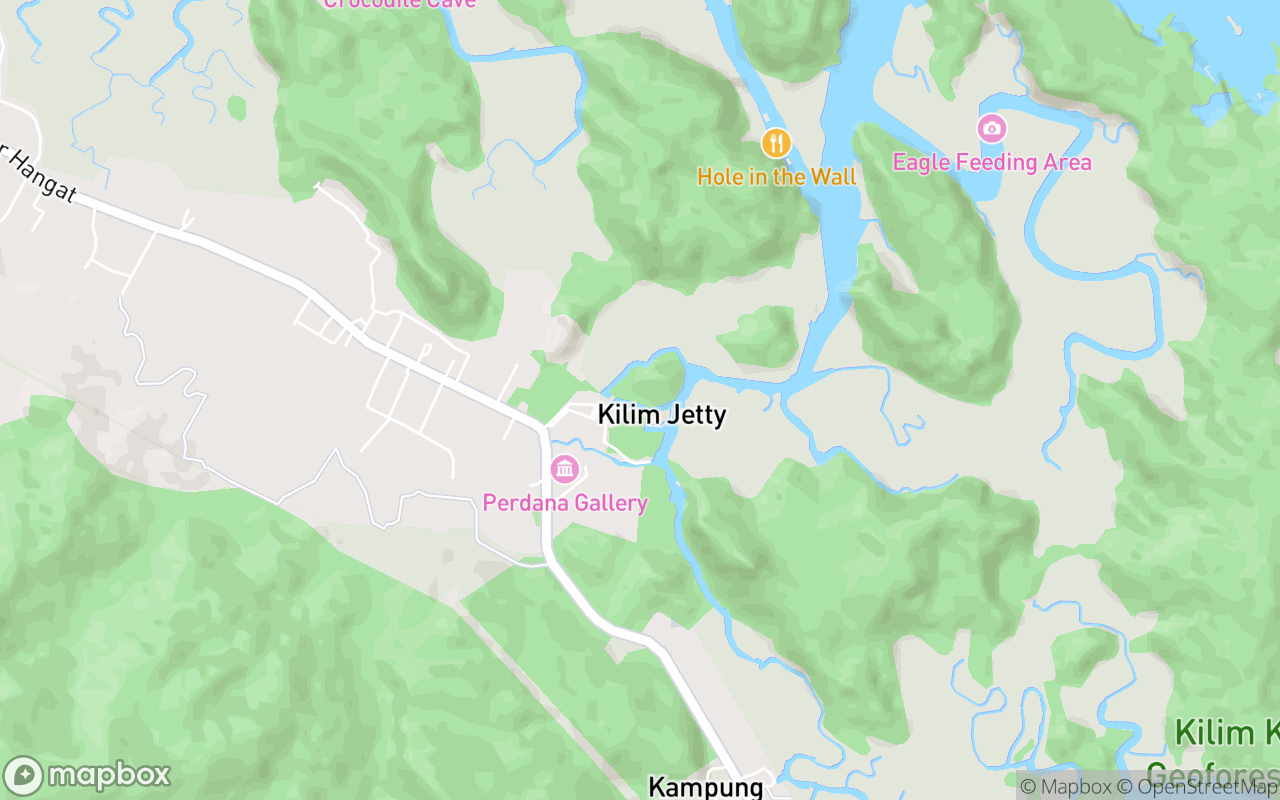 Map showing the location of Mangrove Sanctuary