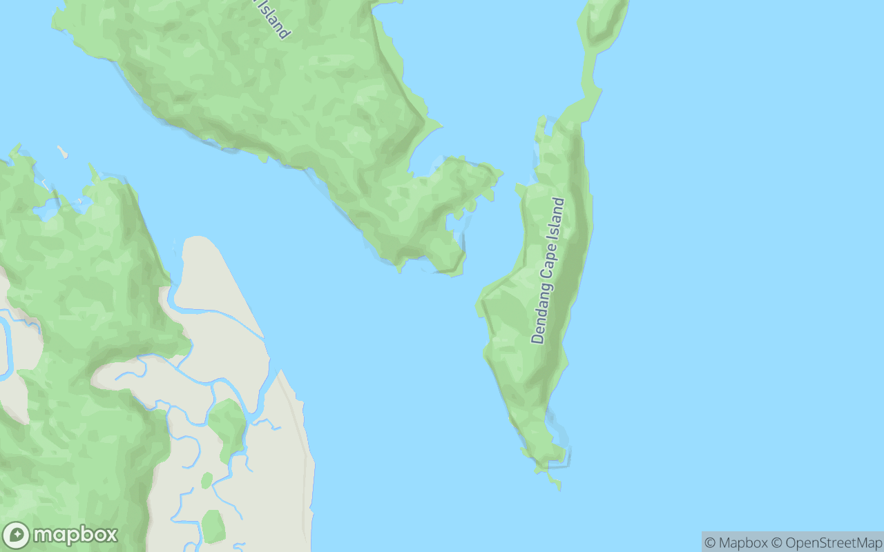 Map showing the location of Pulau Anak Tikus Fossils