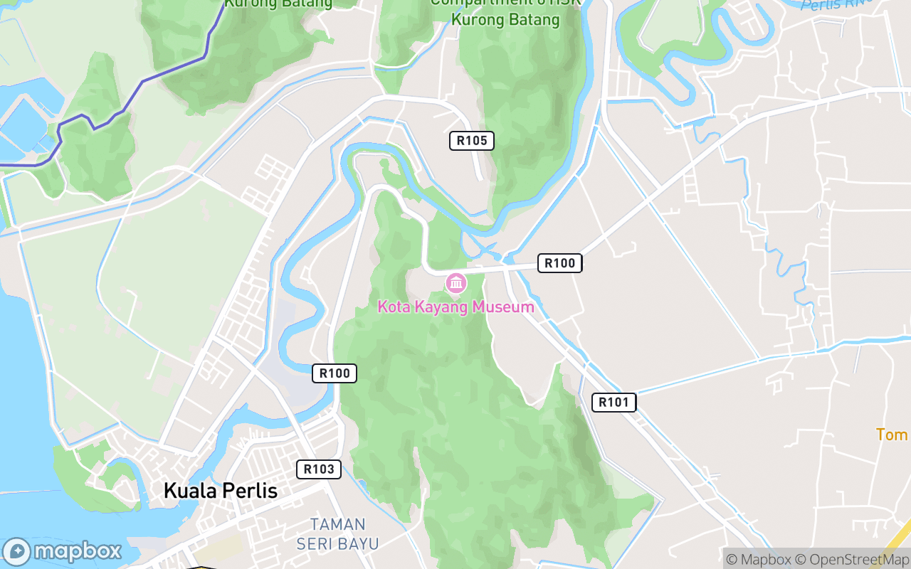 Map showing the location of Muzium Kota Kayang