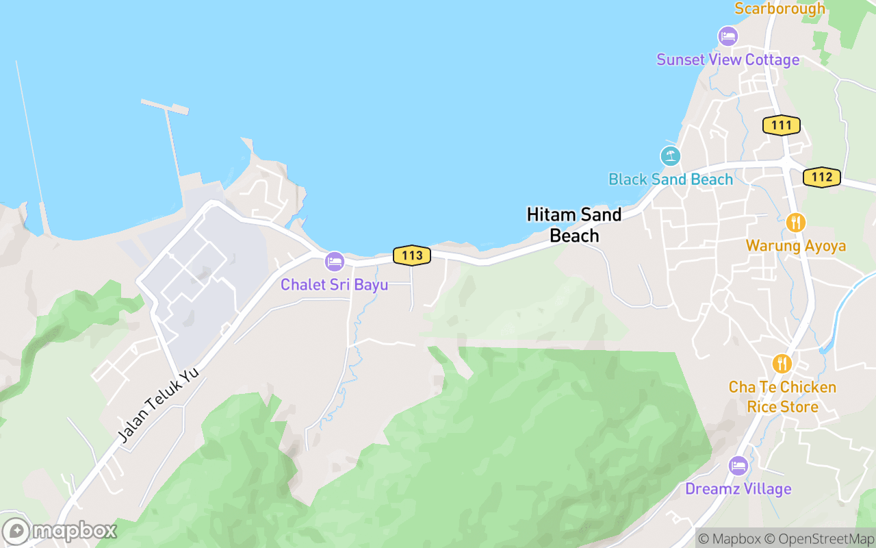 Map showing the location of Kompleks Kraf Langkawi (Craft Cultural Complex)
