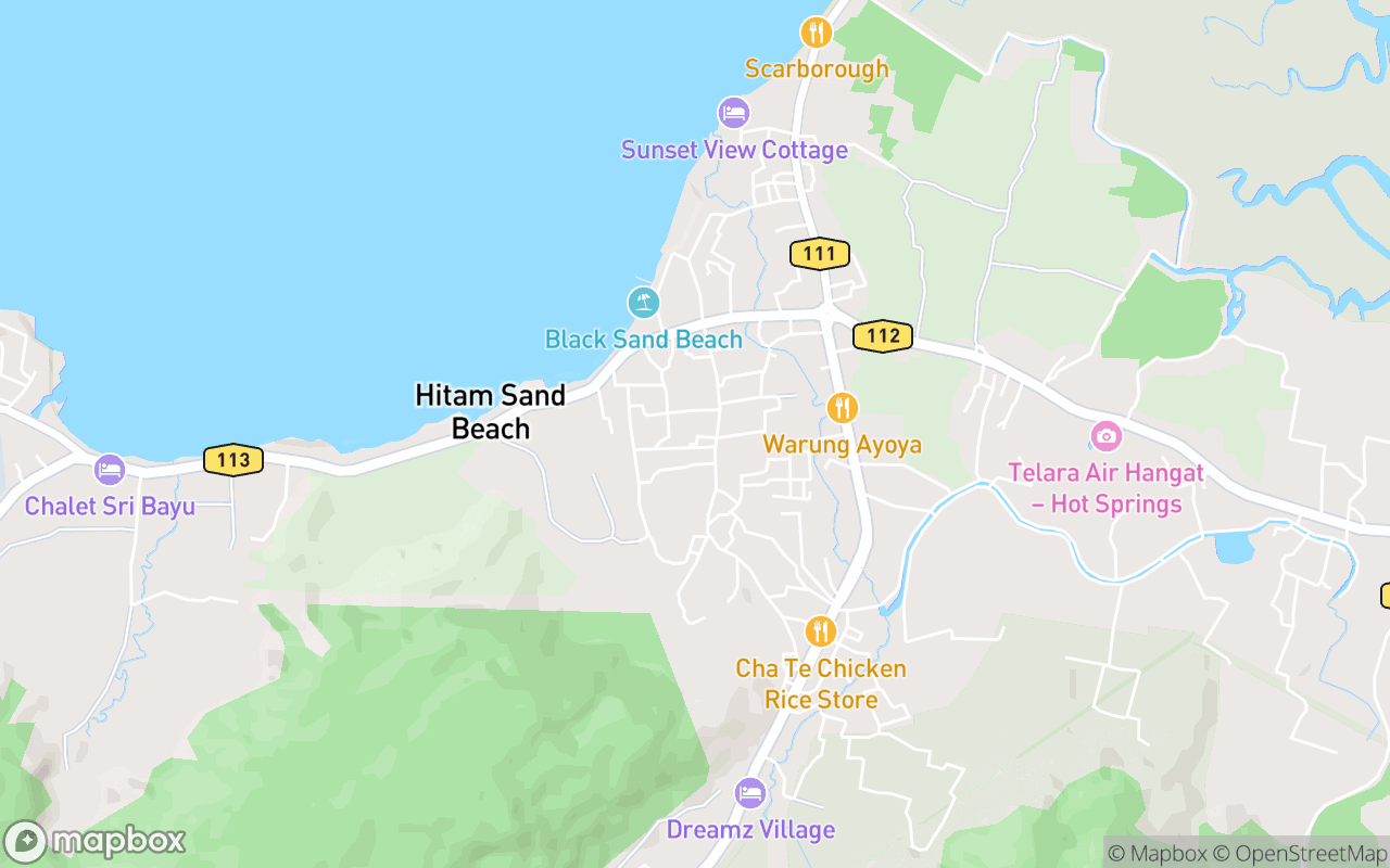 Map showing the location of Masjid Raudhatul Kudra'