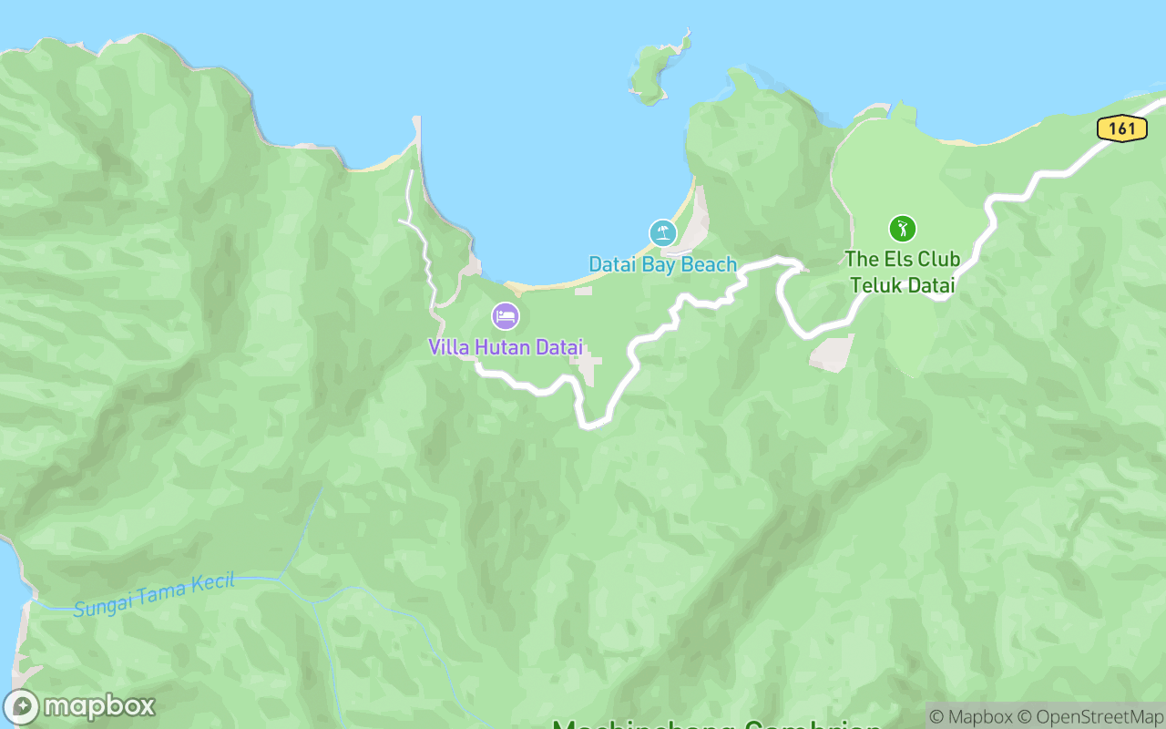 Map showing the location of The Datai