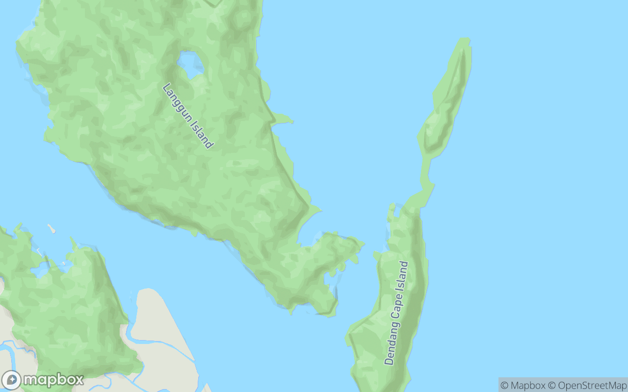 Map showing the location of Pantai Talam Dua Muka