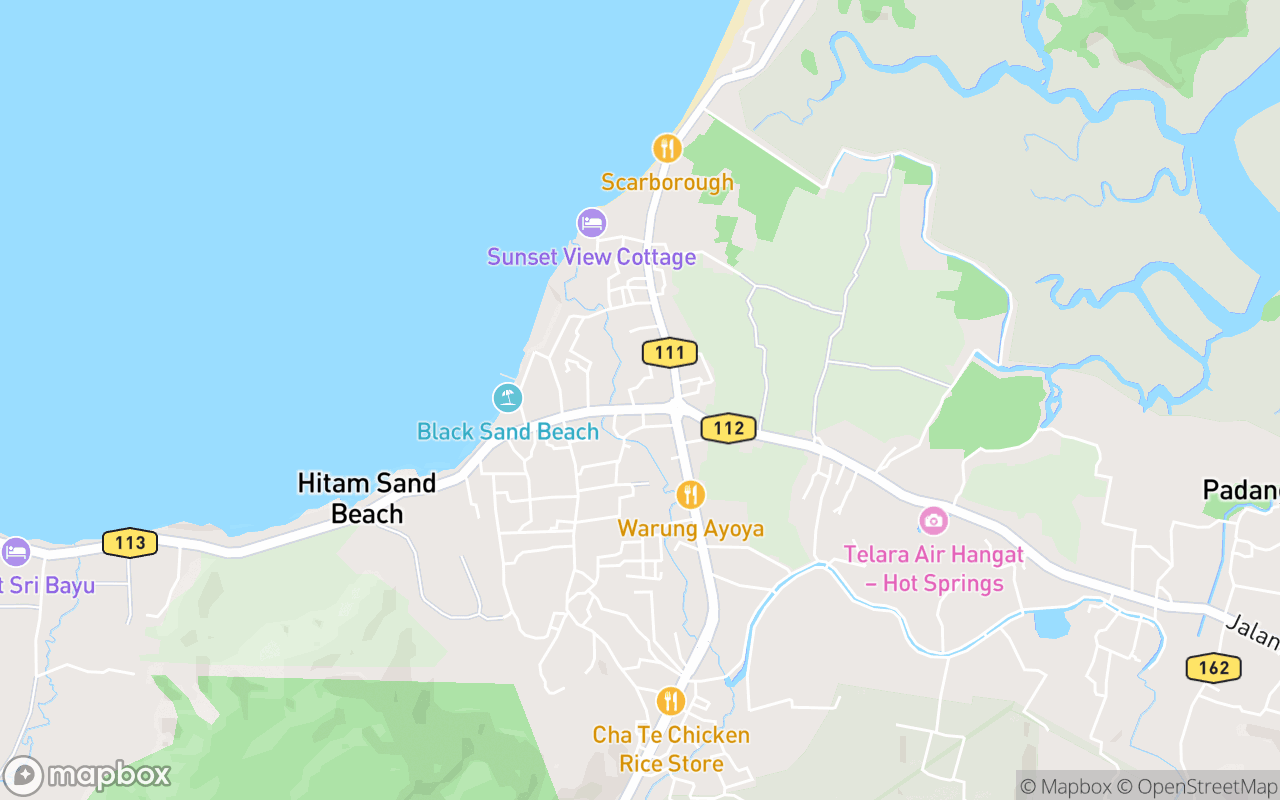 Map showing the location of Masjid Riyadzussolihin