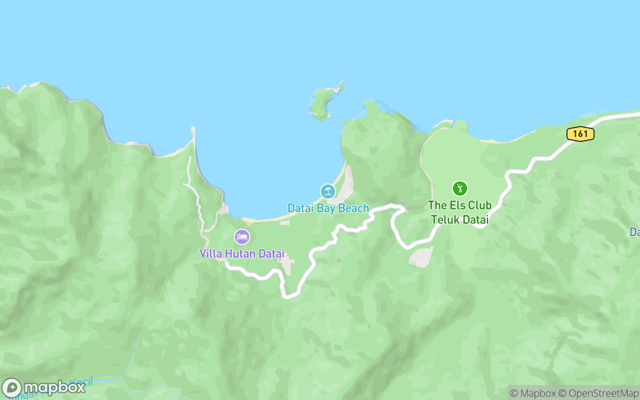 Map showing the location of Datai Anticline