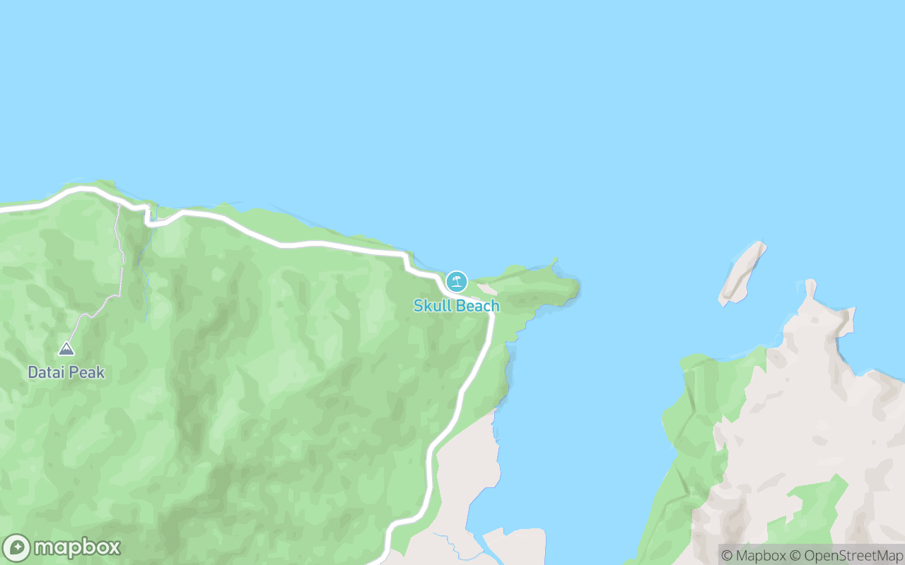 Map showing the location of Pantai Pasir Tengkorak 