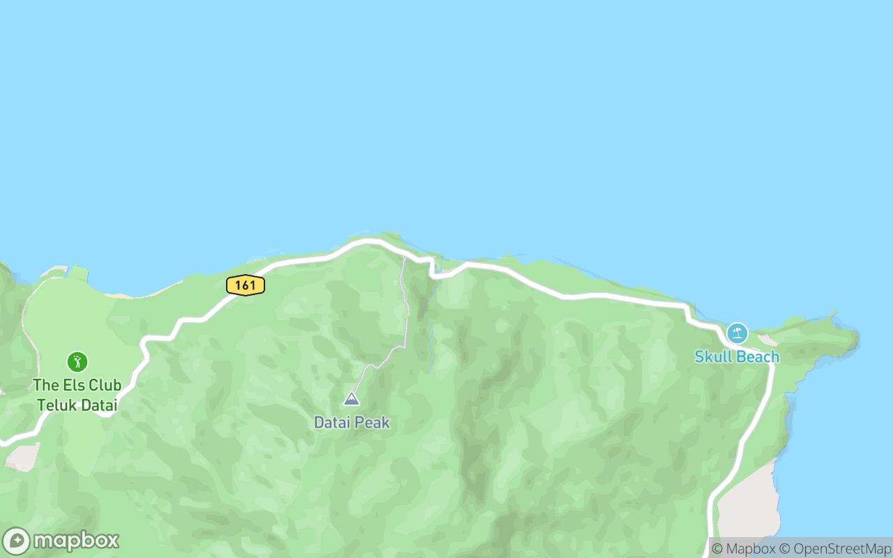 Map showing the location of Air Terjun Temurun (Waterfall)