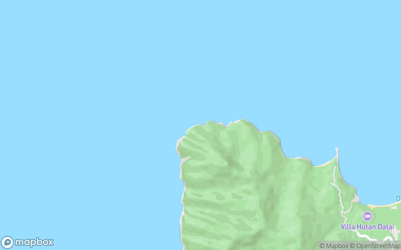 Map showing the location of Tanjung Chinchin Dip Slope