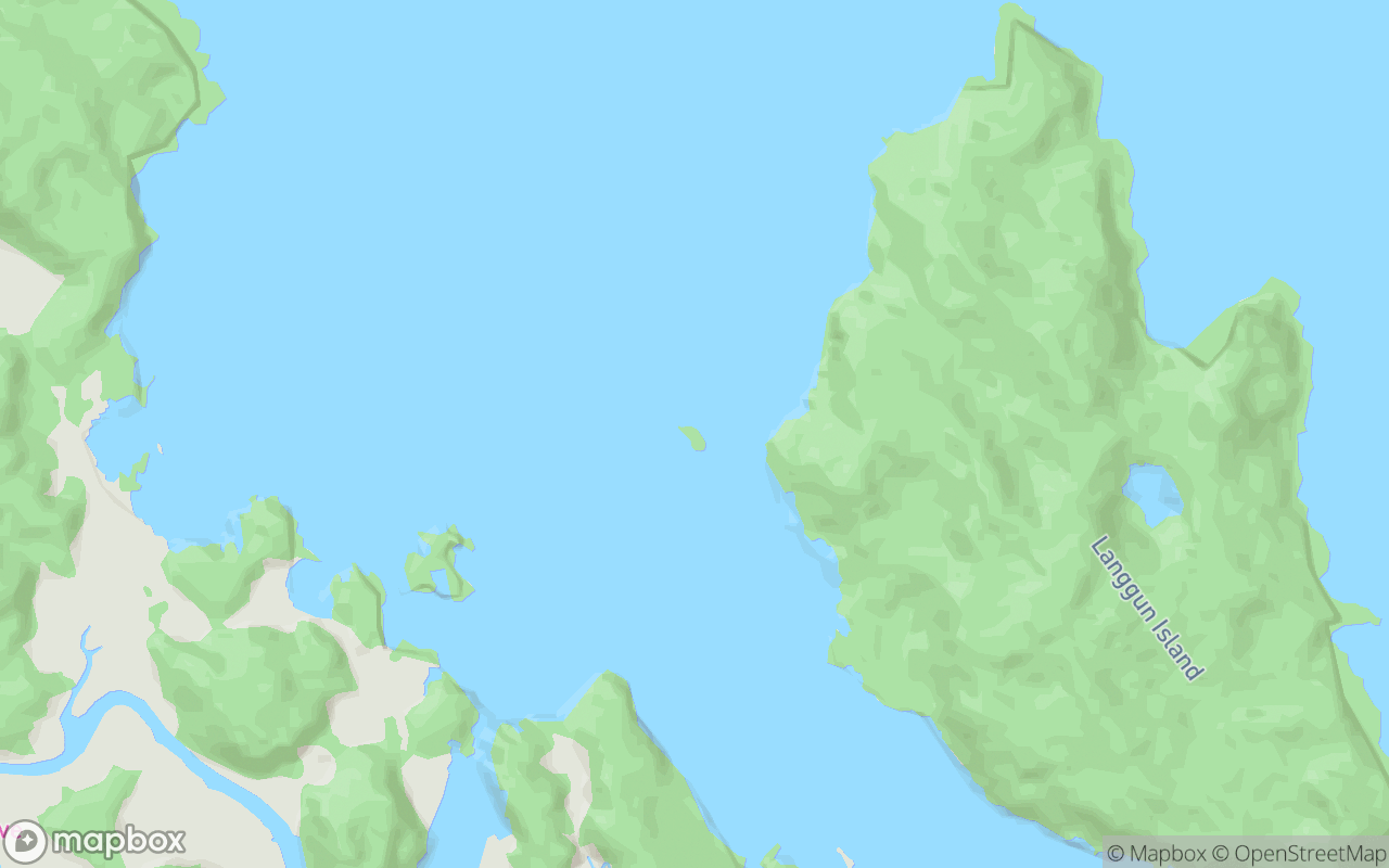 Map showing the location of Pulau Kasut