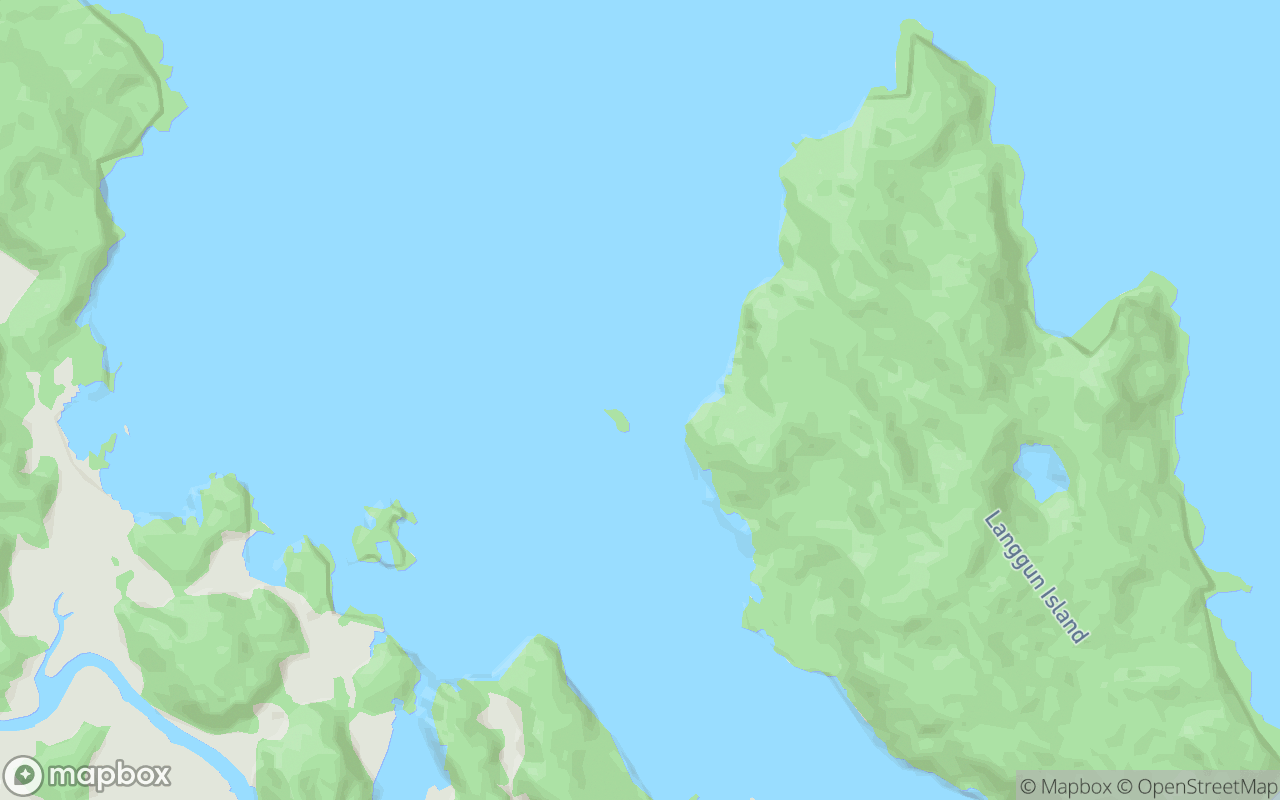 Map showing the location of Pulau Mempelam