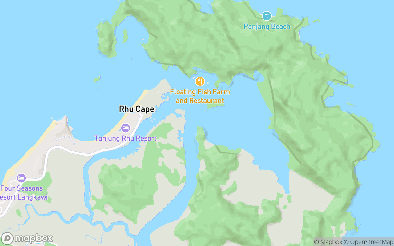 Map showing the location of Catamaran Bike (Tanjung Rhu)
