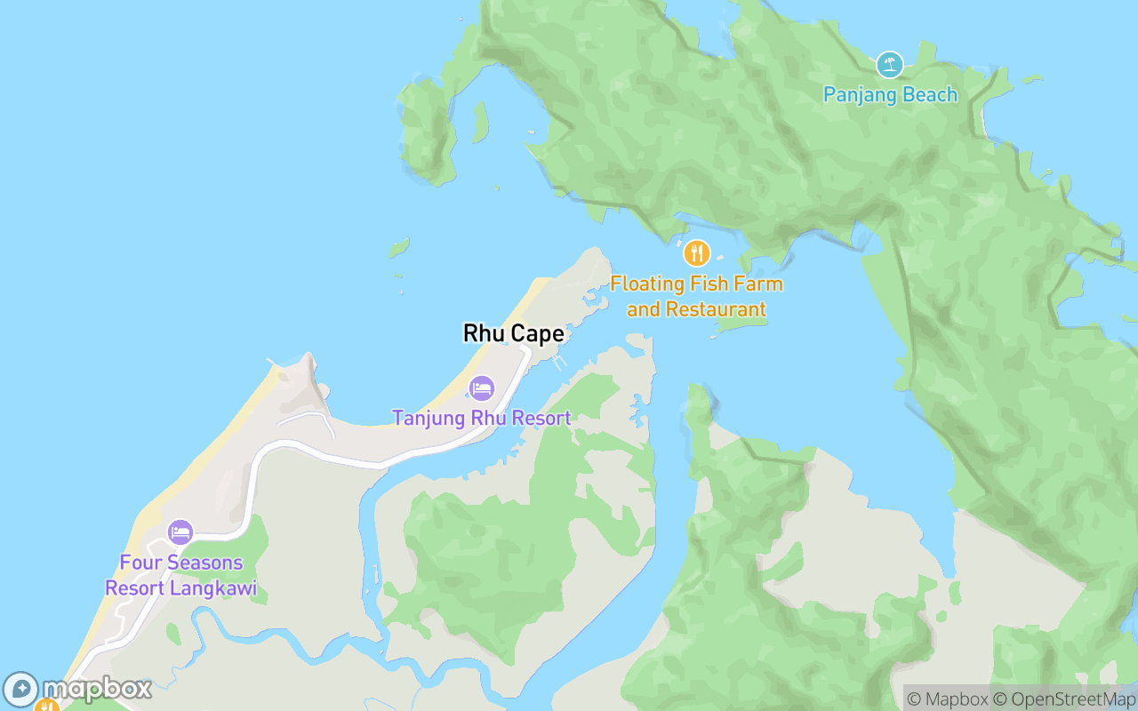 Map showing the location of Boat Tour (Tanjung Rhu)