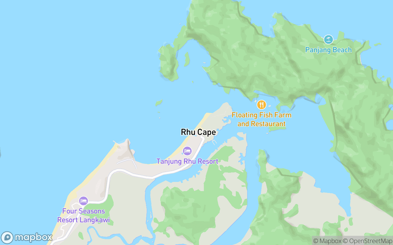 Map showing the location of Stand-Up Paddleboarding (Tanjung Rhu)