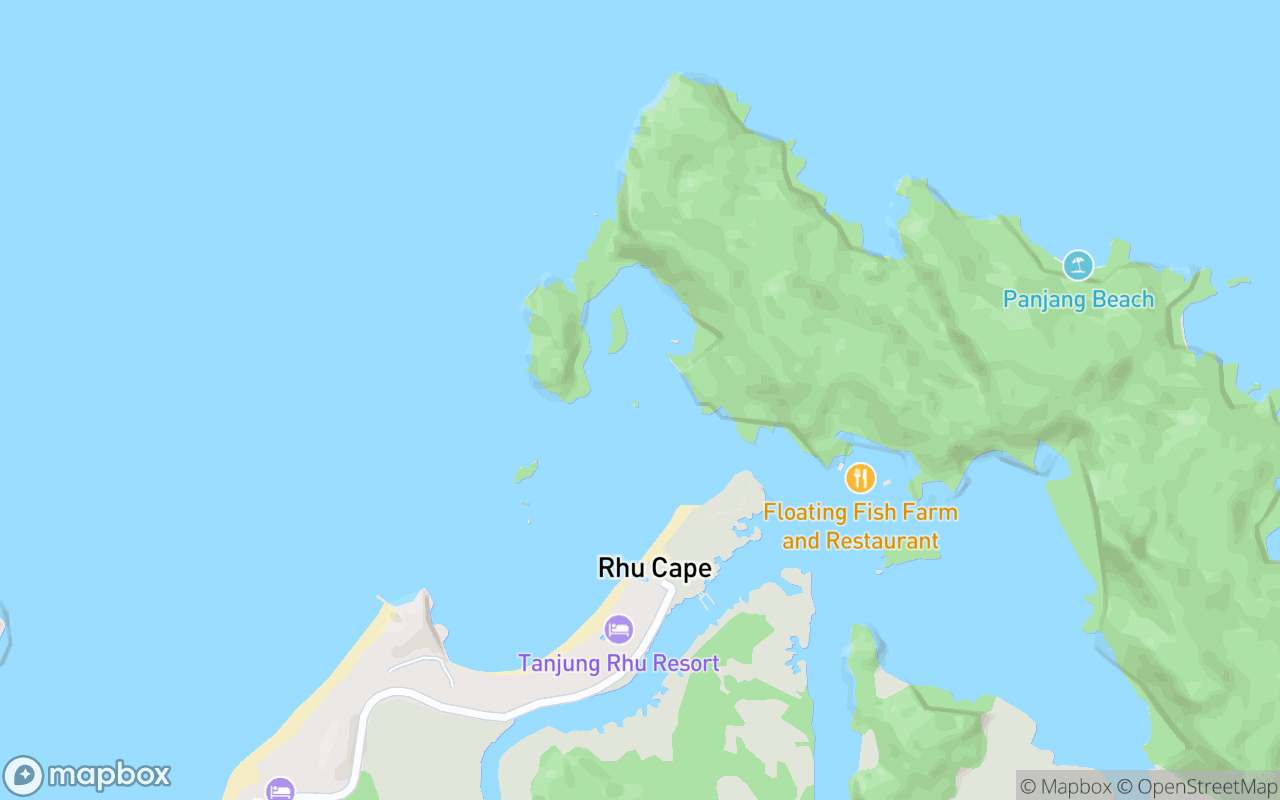 Map showing the location of Pulau Bebilis