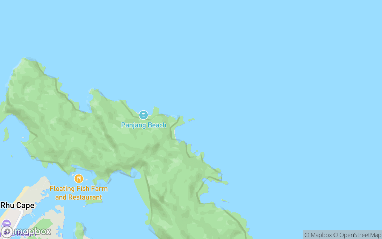 Map showing the location of Pulau Anak Gua Cherita