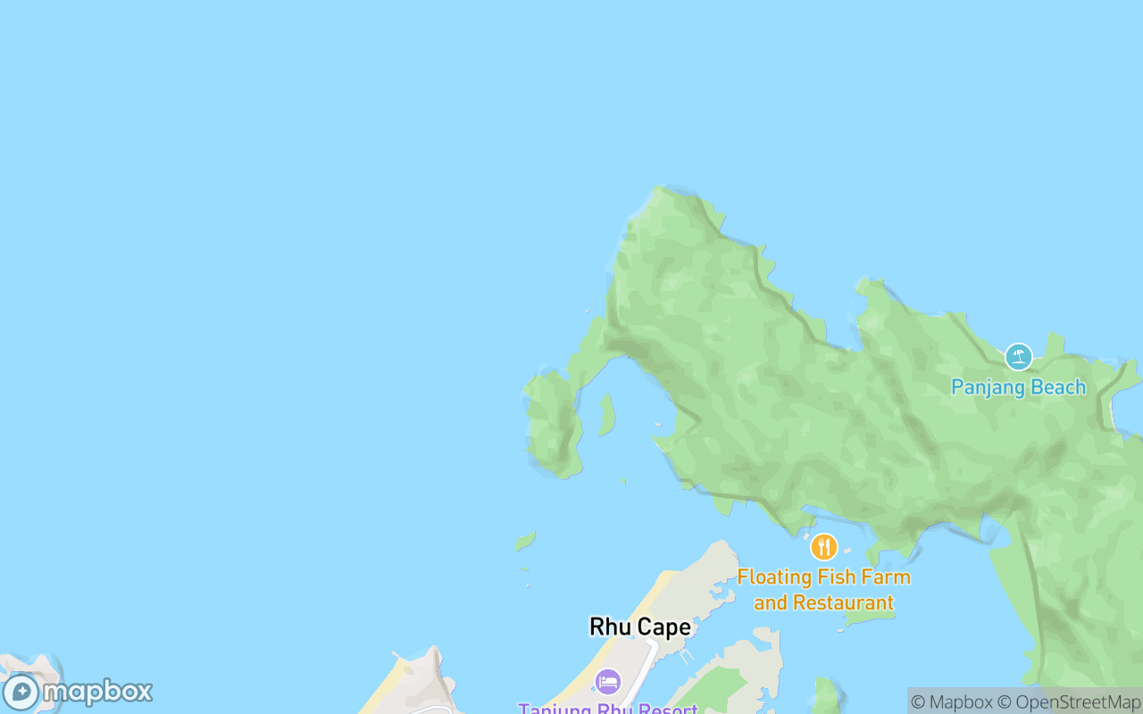 Map showing the location of Tanjung Rhu Karst
