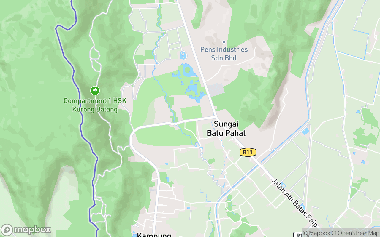 Map showing the location of Perlis Snake Park