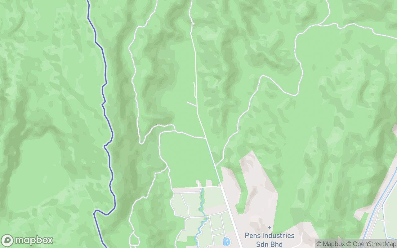 Map showing the location of Perlis Herbal Forest